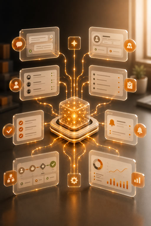 Connected AI automation process