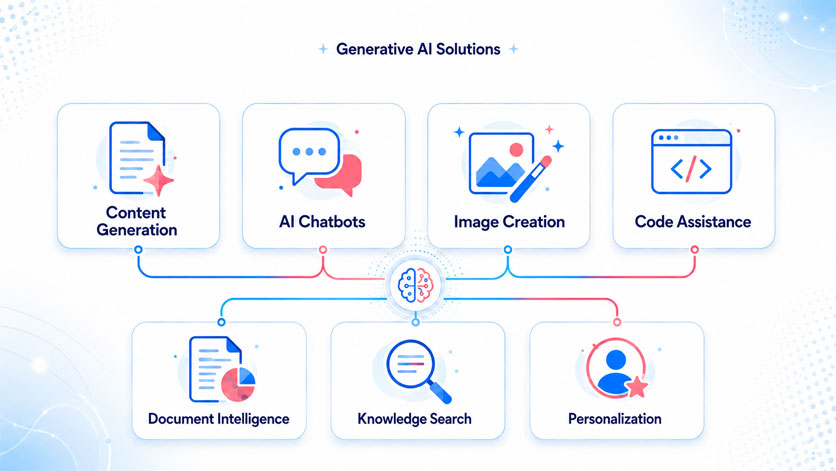 Melintross Generative AI solutions and business modules